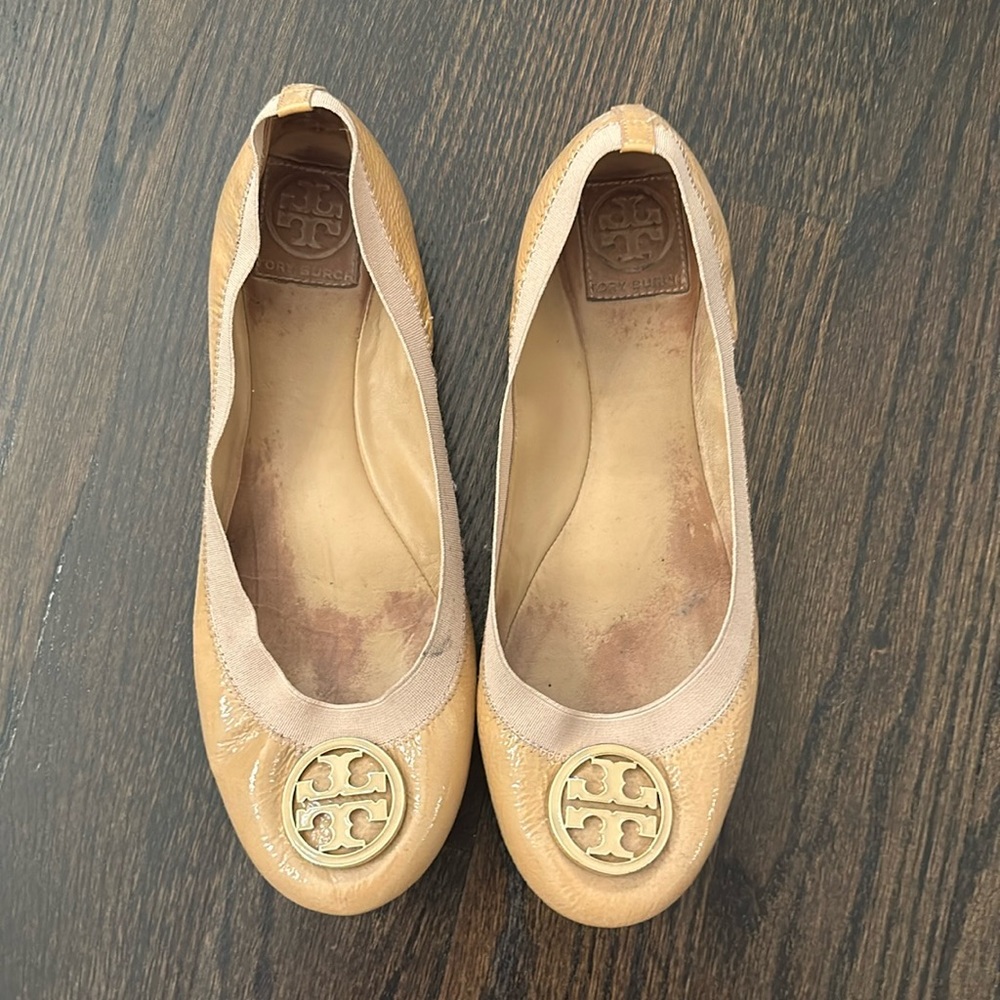 Well worn Tory Burch Ballet Flat